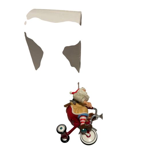 EUC Hallmark 2011 Toymaker Santa Series Tricycle Christmas Ornament - Picture 2 of 3
